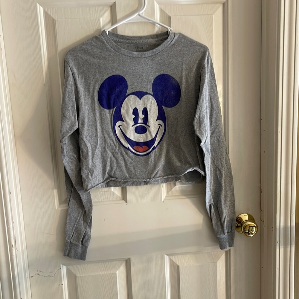 Disney Mickey long sleeve cropped T-shirt